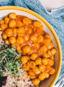 curry de grão de bico