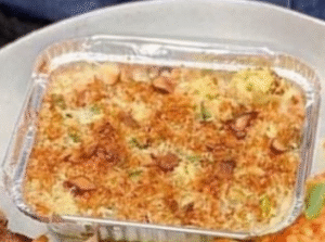 couve flor gratinada (no leite de arroz)