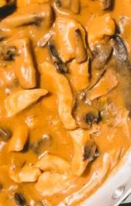 Strogonoff de frango congelado