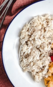 arroz integral com coco