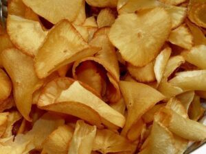 Chips de mandioca orgânico