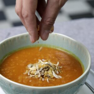 Sopa de lentilha vermelha