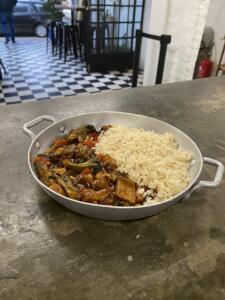 veggie xadrez (com tofu orgânico, cogumelo e legumes)