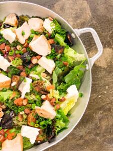 Saladona de berinjela com frango