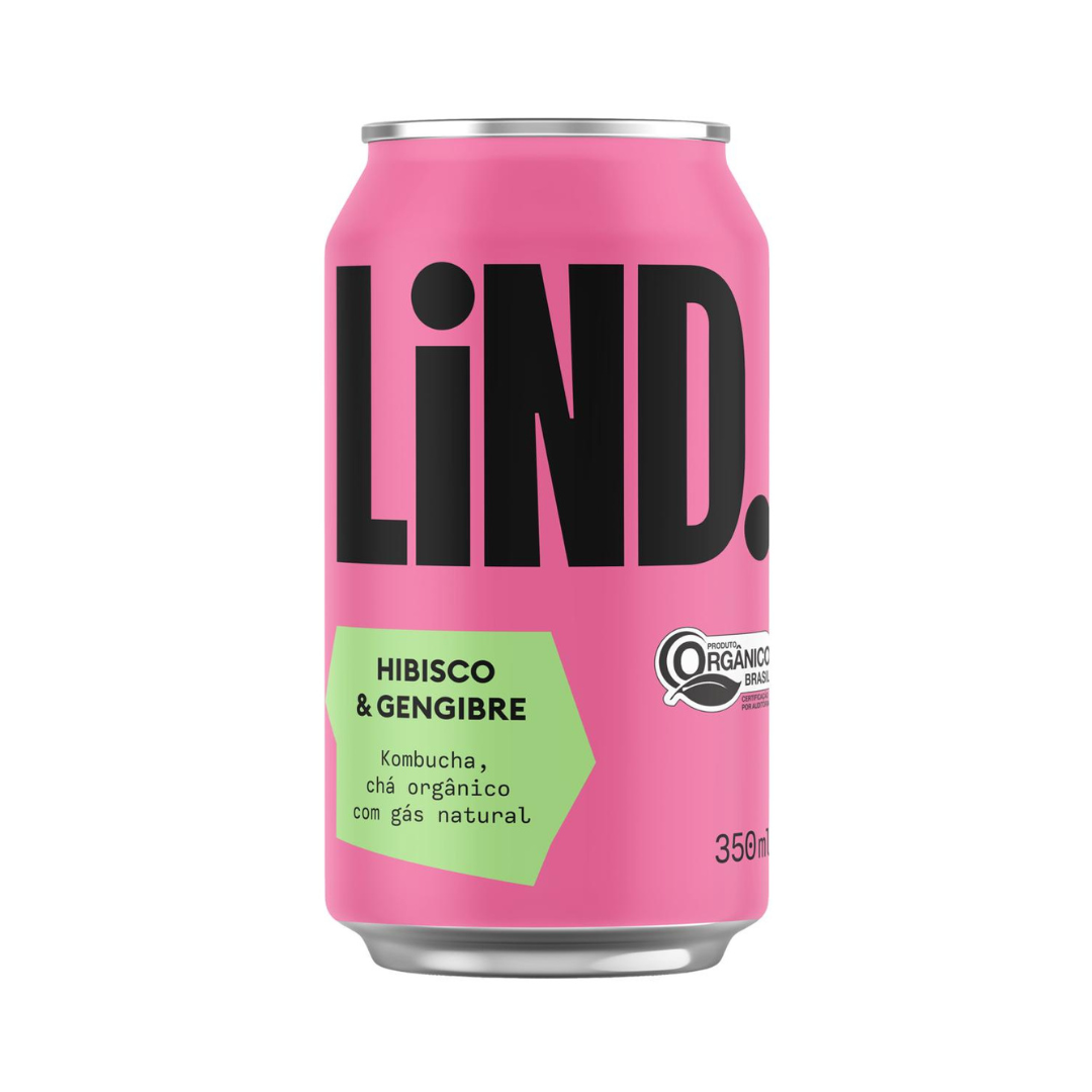 Kombucha LIND. Hisbico&Gengibre 350ml