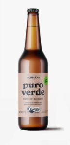 Kombucha Puro Verde Mate com Gengibre – 350ml
