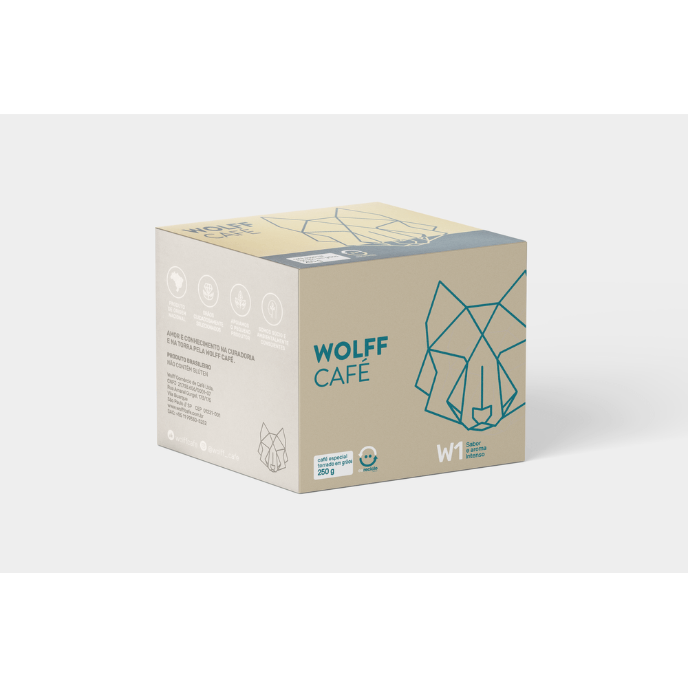 Café Wolff: W1 - Fazenda Eldorado em grãos - 250 g