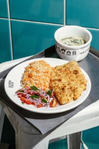 Tofu orgânico empanado na farinha panko (vegan & lactose free)