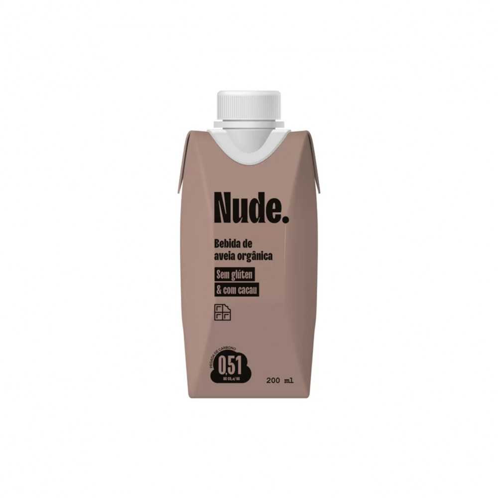 Bebida de Aveia Orgânica Nude - 200ml - Cacau