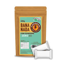 BANANADA COM GENGIBRE (ZERO AÇÚCAR) - Nanna banana pacote 200g