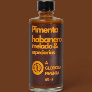 Molho de Pimenta Habanero com Melado e Especiarias A Gloriosa Pimenta 60ml