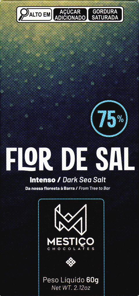 CHOCOLATE BEAN TO BAR – FLOR DE SAL – 75% – – Mestiço Chocolate