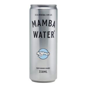 Água Mineral Mamba Water com Gás Lata 350ml