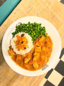 Prato protéico com frango