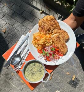 Tilápia sem hormônio e sem antibiótico empanada na farinha panko