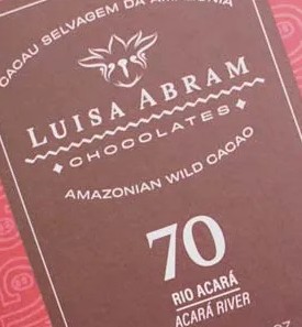 Mini Chocolate Luisa Abram Rio Acará 70% Cacau - 8g