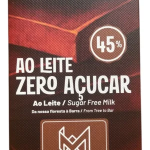 Chocolate Ao Leite Zero Açúcar 45% - Mestiço Chocolates