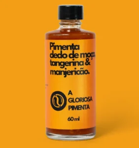 Molho de Pimenta Dedo de Moça com Tangerina e Manjericão – A Gloriosa Pimenta