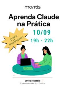 CURSO DE CLAUDE PARA INICIANTES: 10 SETEMBRO : SÓ MULHERES