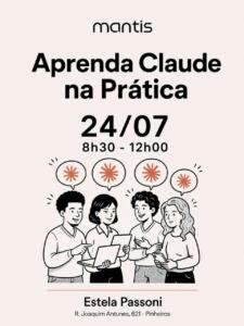CURSO DE CLAUDE PARA INICIANTES : 24 JULHO : PÚBLICO MISTO