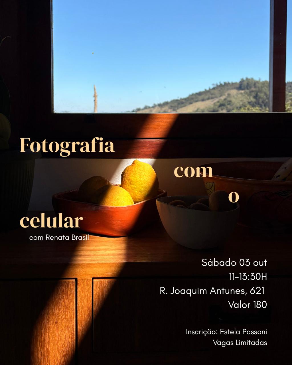 CURSO DE FOTOGRAFIA COM O CELULAR: 03.10: com Renata Brasil